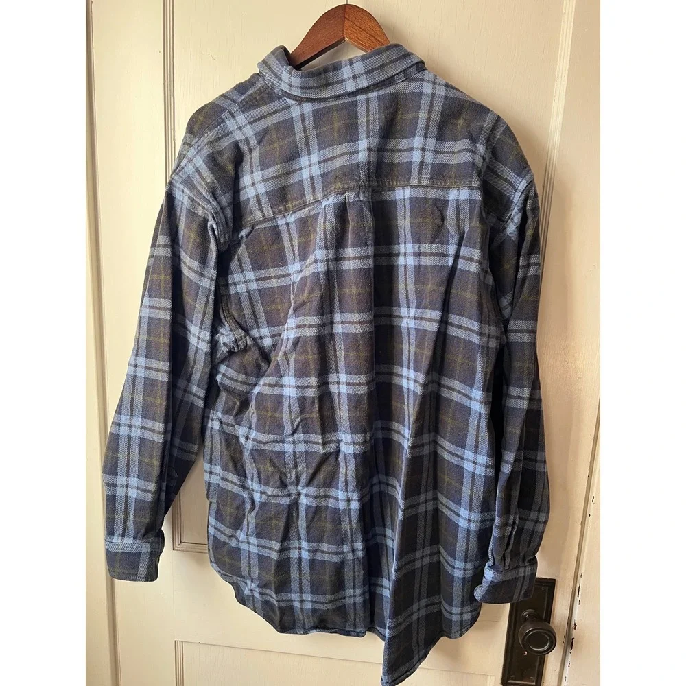 Moose Creek Mens 2XL Plaid Flannel Long Sleeve Button Up Shirt Legendary Outdoor